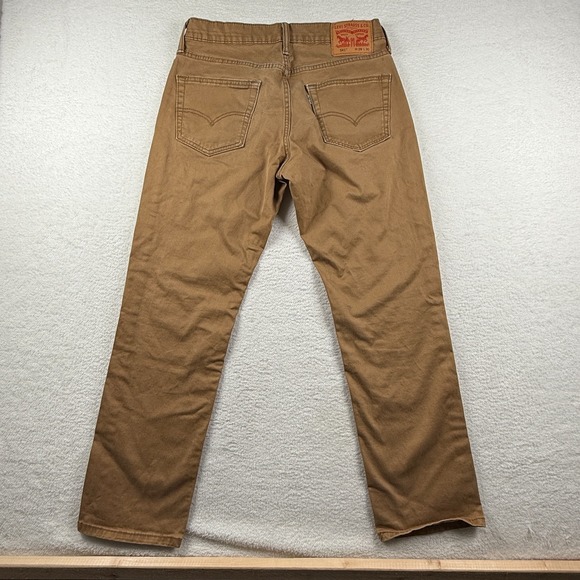 Levi's 541 Jeans Mens 30x28 (tag 29x30) Brown Denim Stretch Athletic Fit - Picture 3 of 9